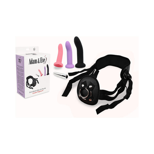 ADAM & EVE - EVE'S SILICONE STRAP ON PLAY 5-PIECE SET