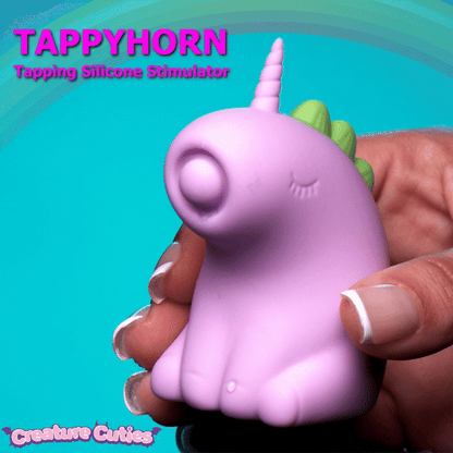 XR BRANDS - CREATURE CUTIES TAPPYHORN TAPPING SILICONE STIMULATOR