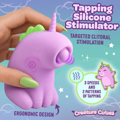 XR BRANDS - CREATURE CUTIES TAPPYHORN TAPPING SILICONE STIMULATOR