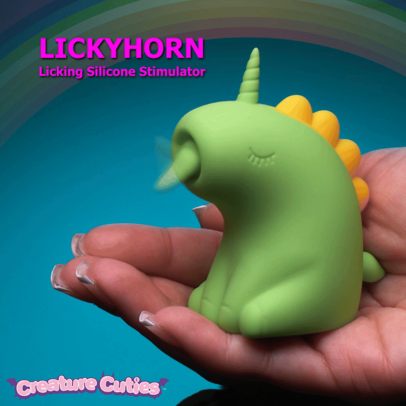 XR BRANDS - CREATURE CUTIES LICKYHORN LICKING SILICONE STIMULATOR