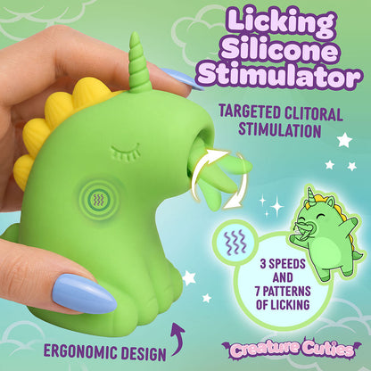 XR BRANDS - CREATURE CUTIES LICKYHORN LICKING SILICONE STIMULATOR