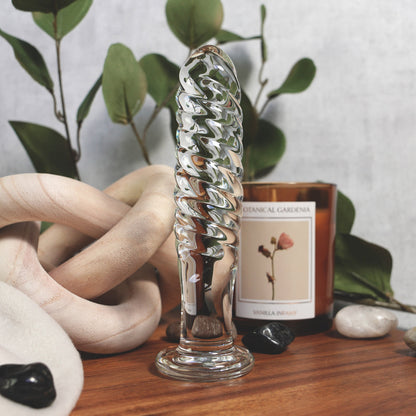 CREATIVE CONCEPTIONS - CLARITY UTOPIAN CREST DILDO DE VIDRO