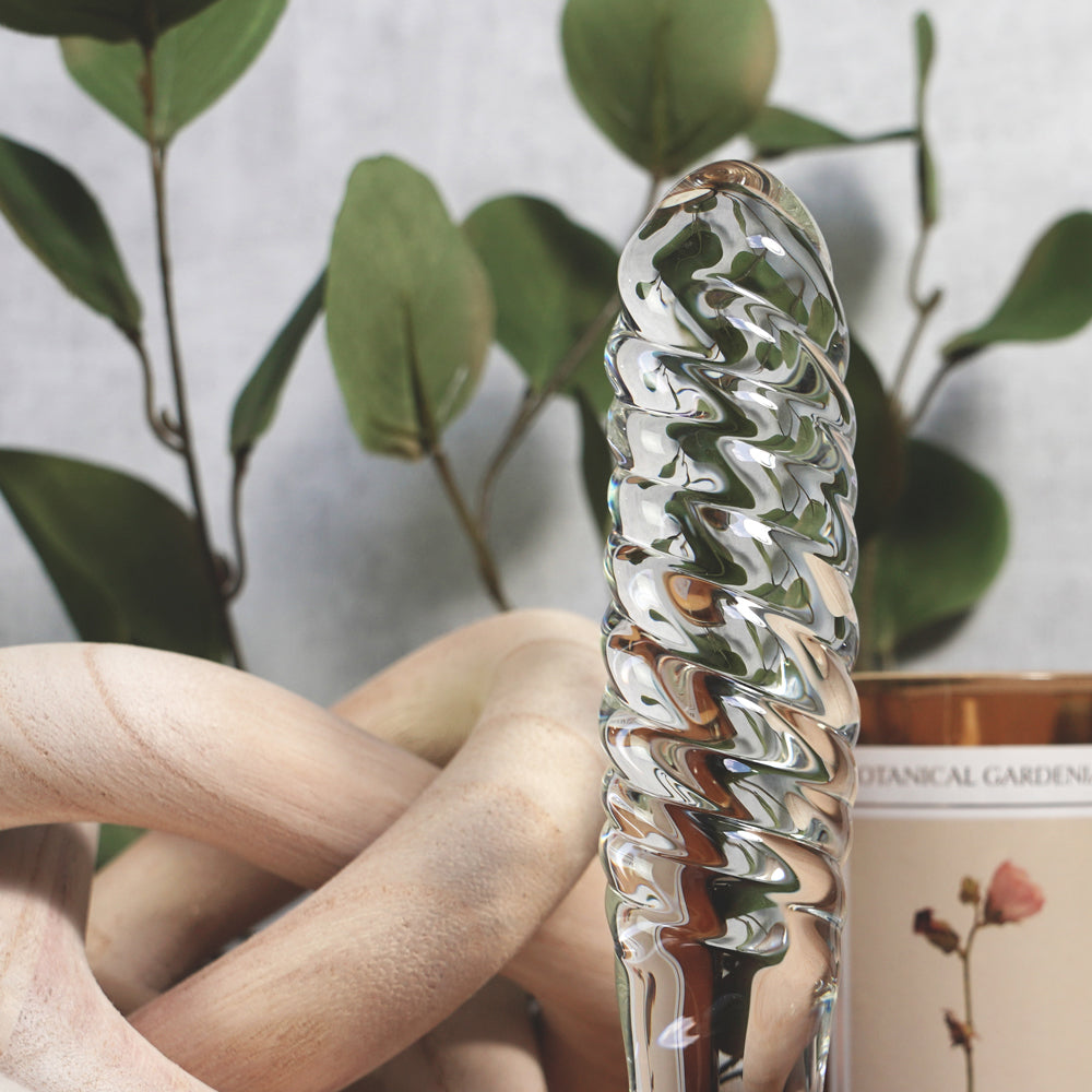CREATIVE CONCEPTIONS - CLARITY UTOPIAN CREST DILDO DE VIDRO