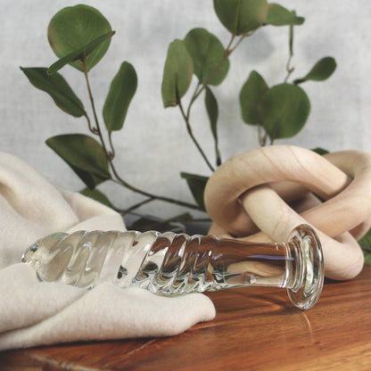 CREATIVE CONCEPTIONS - CLARITY UTOPIAN CREST DILDO DE VIDRO
