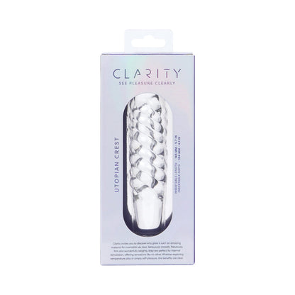 CREATIVE CONCEPTIONS - CLARITY UTOPIAN CREST DILDO DE VIDRO