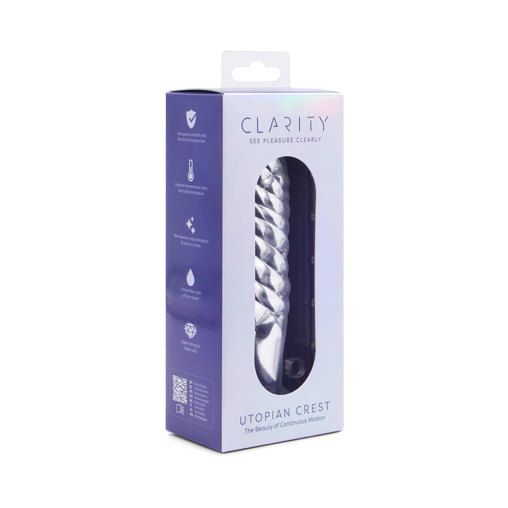 CREATIVE CONCEPTIONS - CLARITY UTOPIAN CREST DILDO DE VIDRO