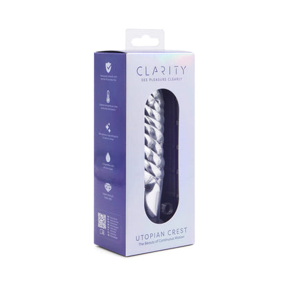 CREATIVE CONCEPTIONS - CLARITY UTOPIAN CREST DILDO DE VIDRO