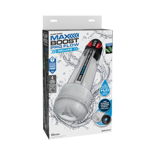 PIPEDREAM - PUMPWORX MAXBOOST PRO FLOW (KIT DELUXE) PRETO