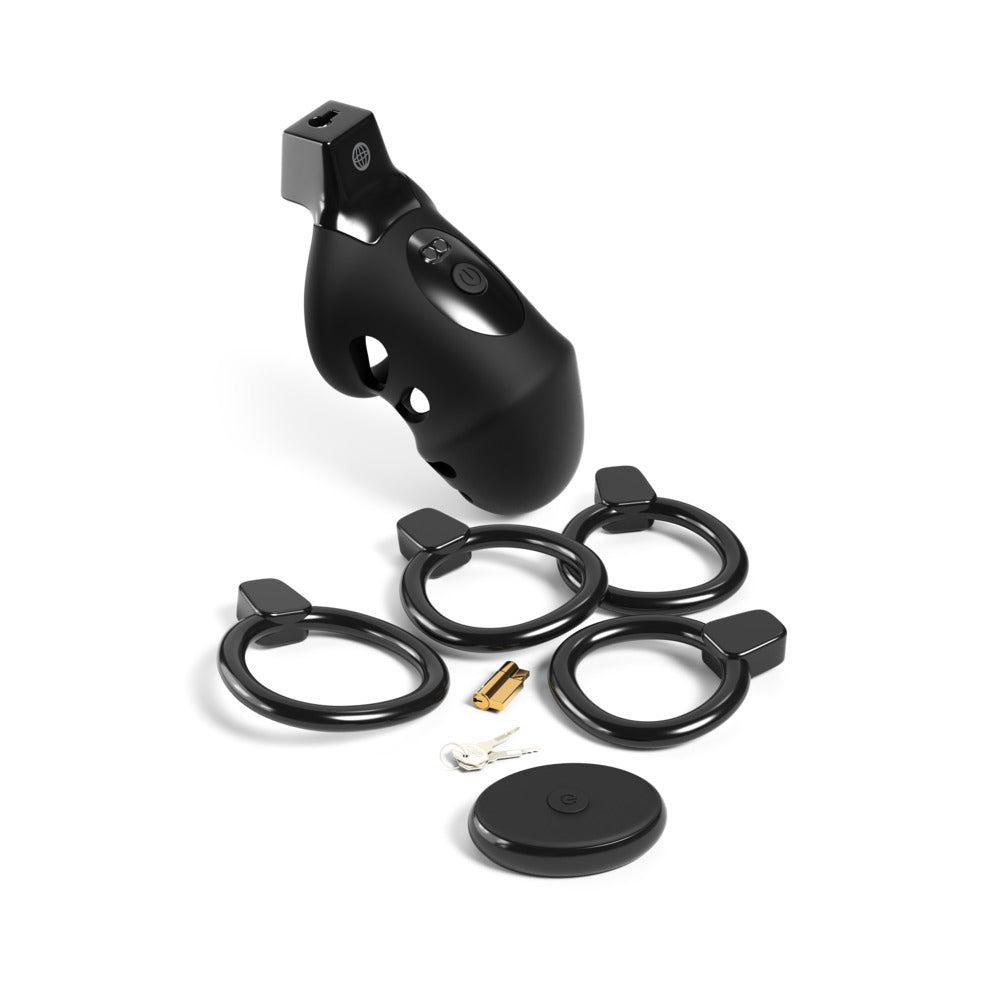 PIPEDREAM - FANTASY C-RINGZ CONTROLCORE PRO REMOTE VIBRATING COCK BLOCKER BLACK