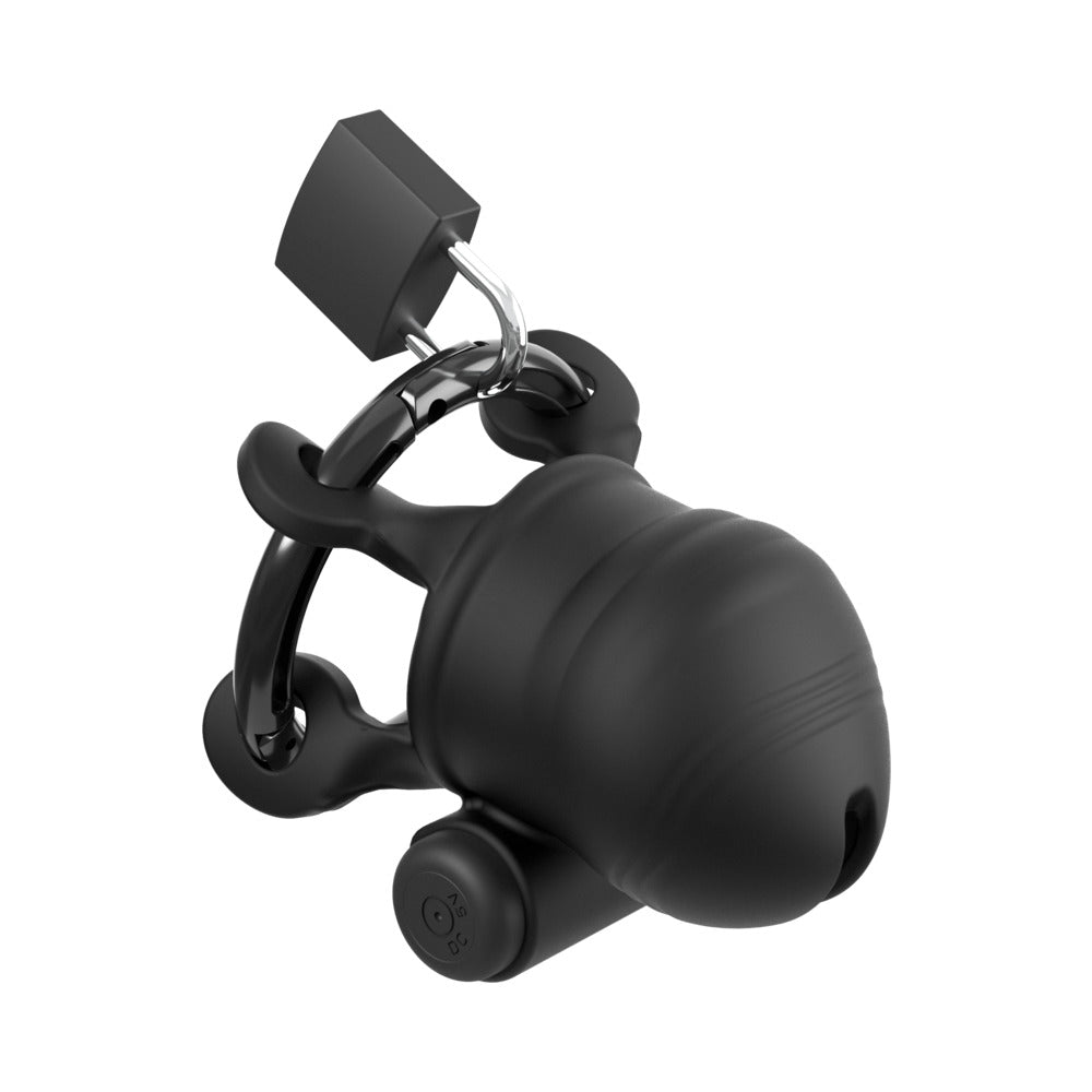 PIPEDREAM - FANTASY C-RINGZ CONTROLCORE TRAINER REMOTE VIBRATING COCK BLOCKER BLACK