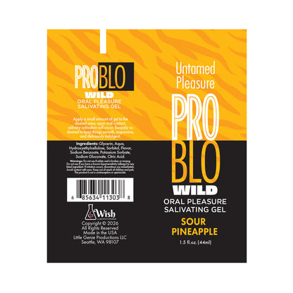 LITTLE GENIE - GEL SALIVANTE PARA PRAZER ORAL PROBLO WILD SABOR ANANÁS ÁCIDO 42,5 G.
