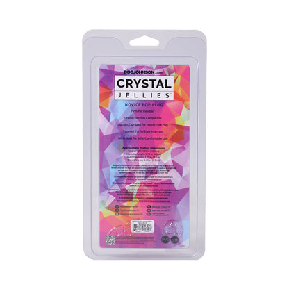 DOC JOHNSON - CRYSTAL JELLIES NOVICE POP PLUG 4 POL. VIOLETA