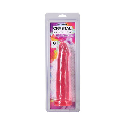 DOC JOHNSON - CRYSTAL JELLIES REALISTIC COCK 9 POL. ROSA