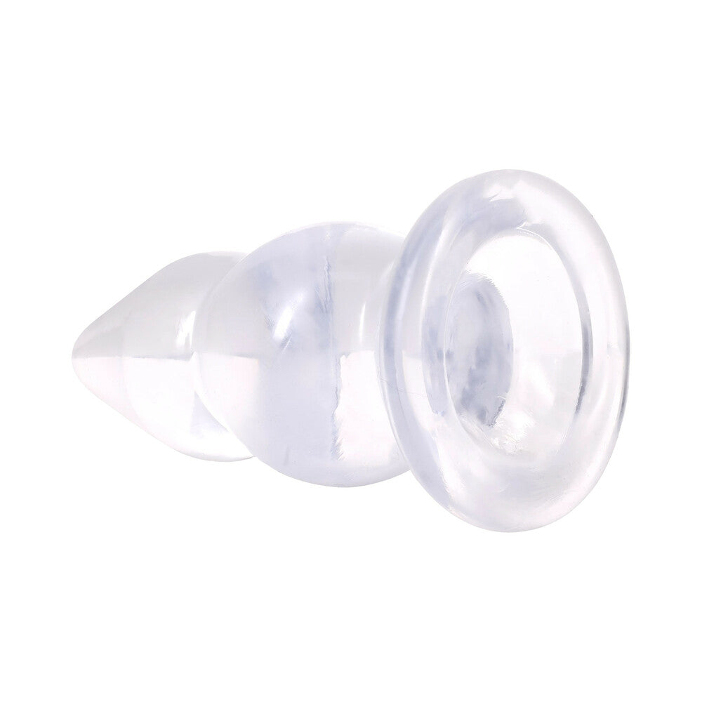 DOC JOHNSON - CRYSTAL JELLIES DOUBLE POP PLUG 15 CM TRANSPARENTE