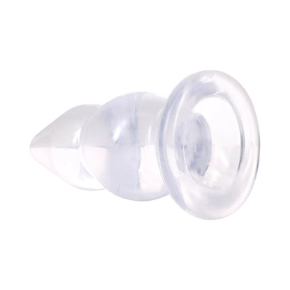 DOC JOHNSON - CRYSTAL JELLIES DOUBLE POP PLUG 15 CM TRANSPARENTE