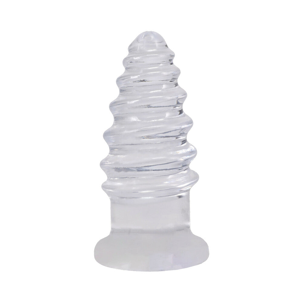 DOC JOHNSON - CRYSTAL JELLIES ANAL TWIST 15 CM TRANSPARENTE
