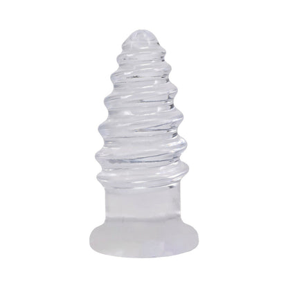 DOC JOHNSON - CRYSTAL JELLIES ANAL TWIST 15 CM TRANSPARENTE