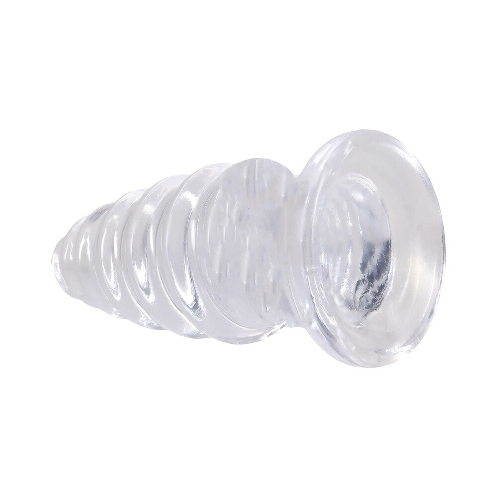 DOC JOHNSON - CRYSTAL JELLIES ANAL TWIST 15 CM TRANSPARENTE