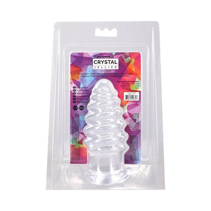 DOC JOHNSON - CRYSTAL JELLIES ANAL TWIST 15 CM TRANSPARENTE