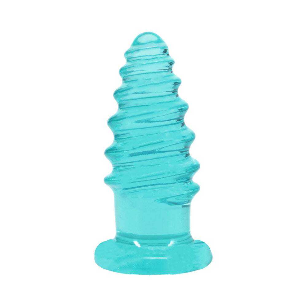 DOC JOHNSON - CRYSTAL JELLIES ANAL TWIST 6 POL. VERDE-AZULADO