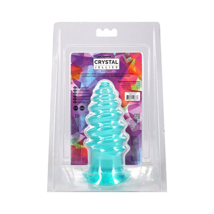 DOC JOHNSON - CRYSTAL JELLIES ANAL TWIST 6 POL. VERDE-AZULADO