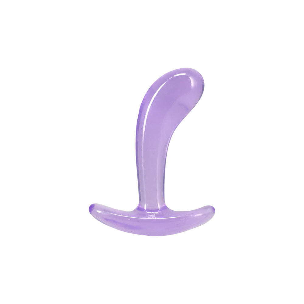 DOC JOHNSON - CONJUNTO DE TREINADOR ANAL CURVO CRYSTAL JELLIES ROXO