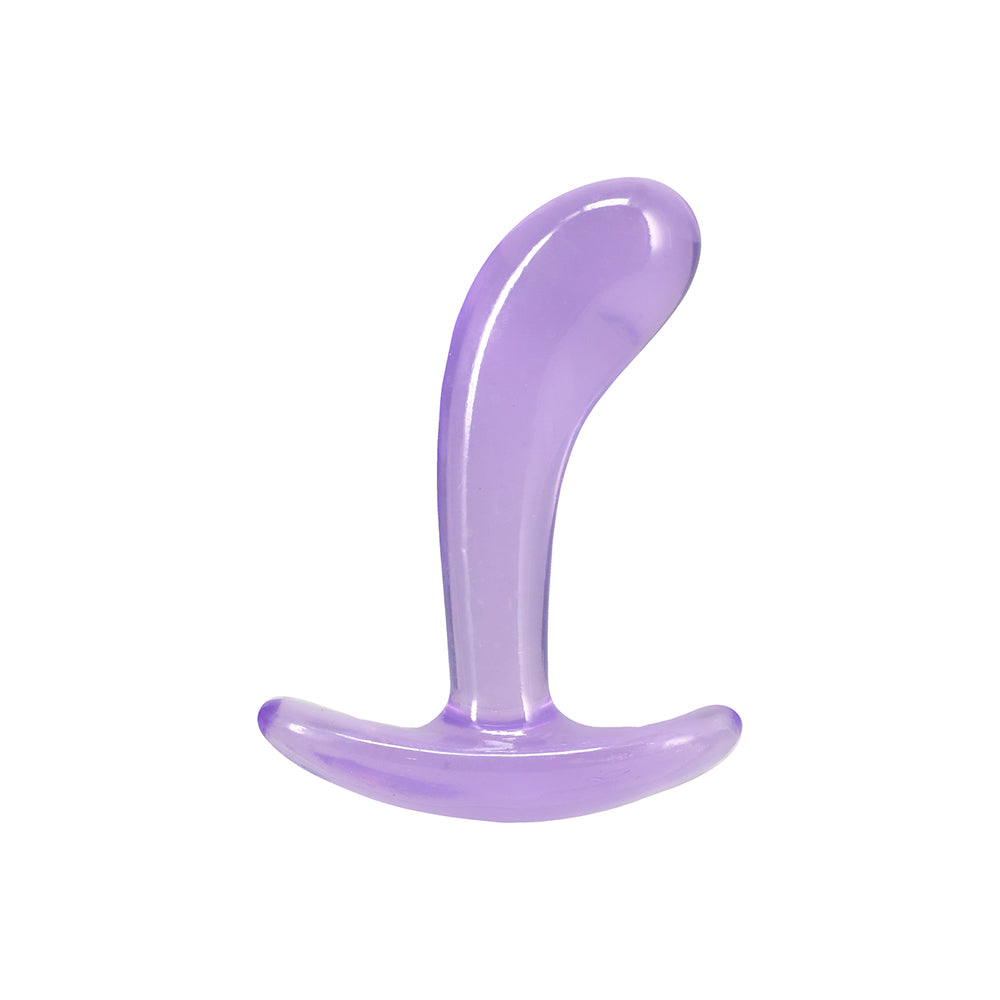DOC JOHNSON - CONJUNTO DE TREINADOR ANAL CURVO CRYSTAL JELLIES ROXO