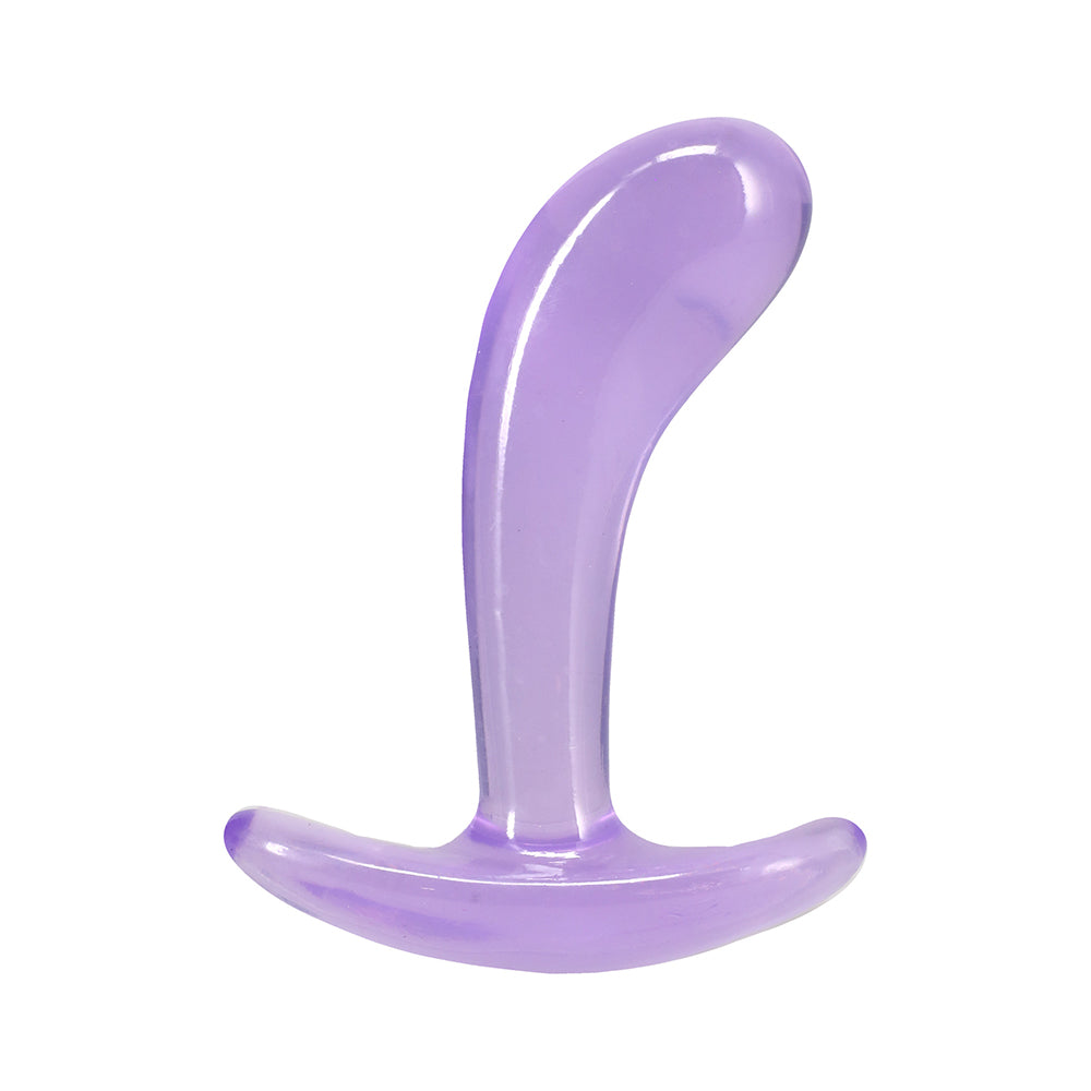 DOC JOHNSON - CONJUNTO DE TREINADOR ANAL CURVO CRYSTAL JELLIES ROXO
