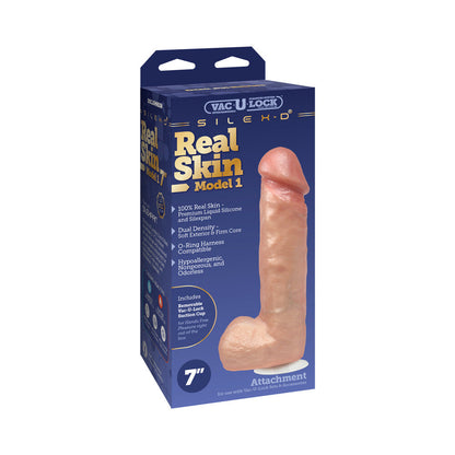 DOC JOHNSON - VAC-U-LOCK X SILEX-D MODEL 1 PREMIUM REAL SKIN 7 POL. BAUNILHA