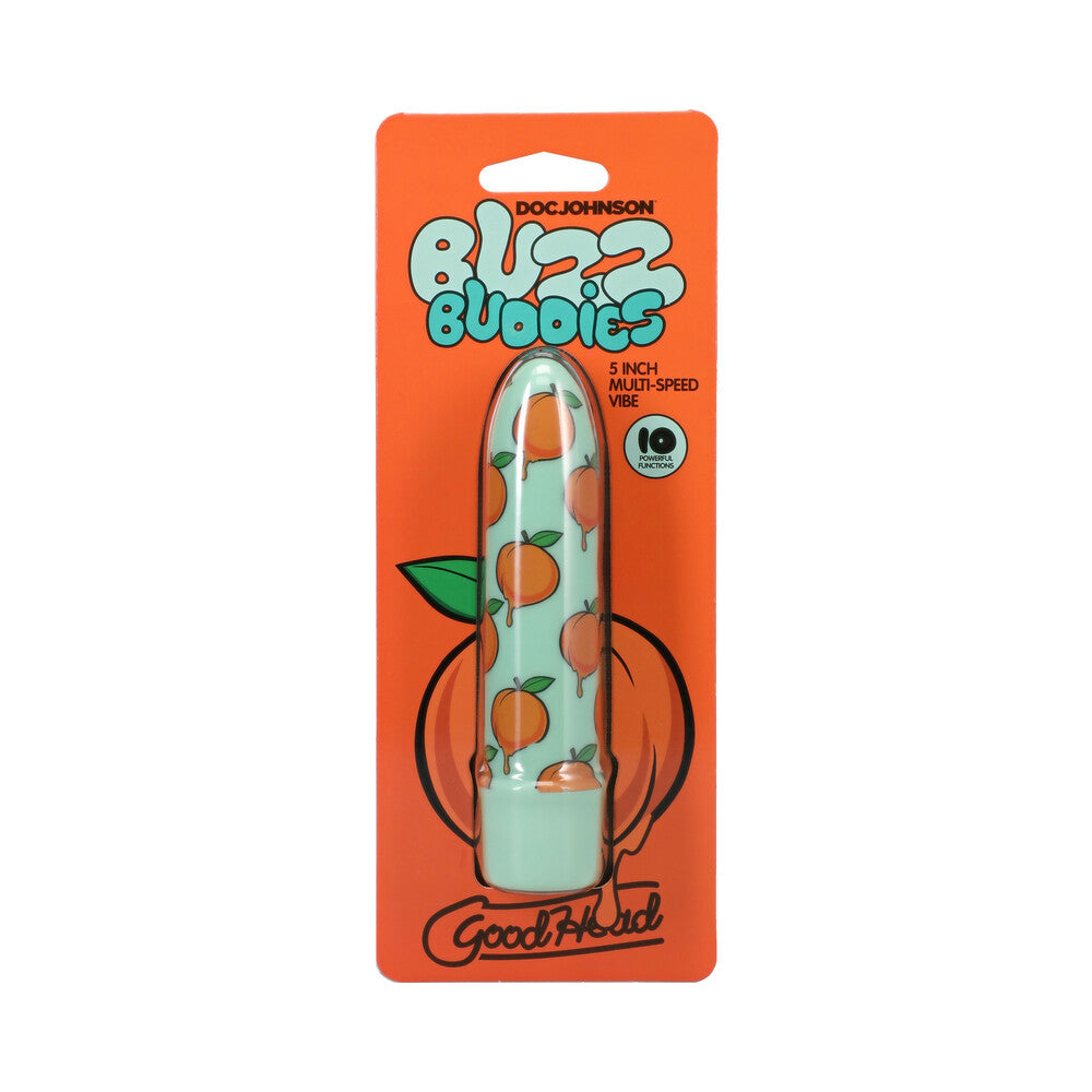 DOC JOHNSON - GOODHEAD BUZZ BUDDIES 5 IN. MULTI-SPEED VIBE PEACHES