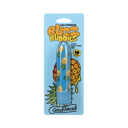 DOC JOHNSON - GOODHEAD BUZZ BUDDIES 5 IN. MULTI-SPEED VIBE PINEAPPLE