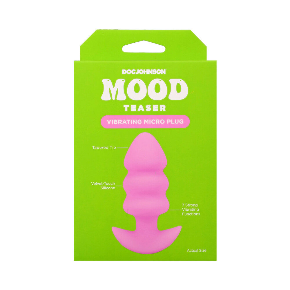 DOC JOHNSON - MOOD TEASER VIBRATING MICRO PLUG ROSA
