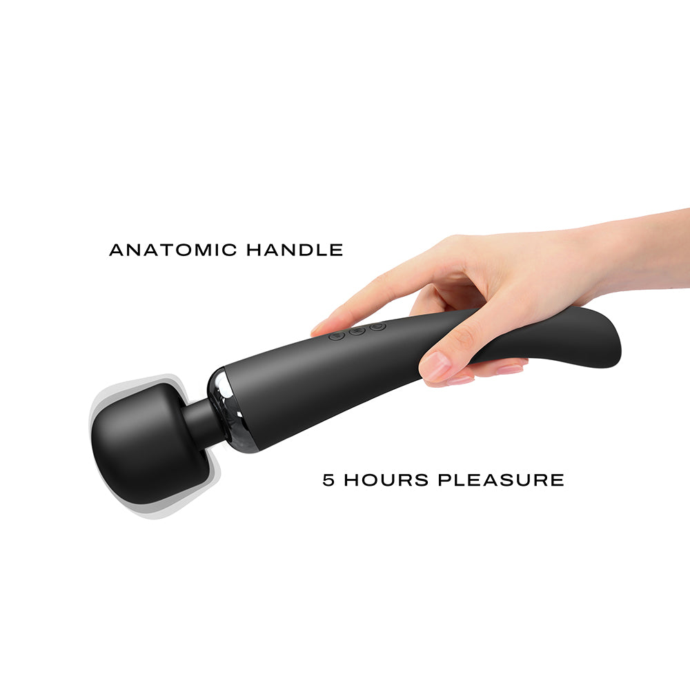 LOVELY PLANET - VIBRADOR RECARREGÁVEL DORCEL MEGAWAND PRETO