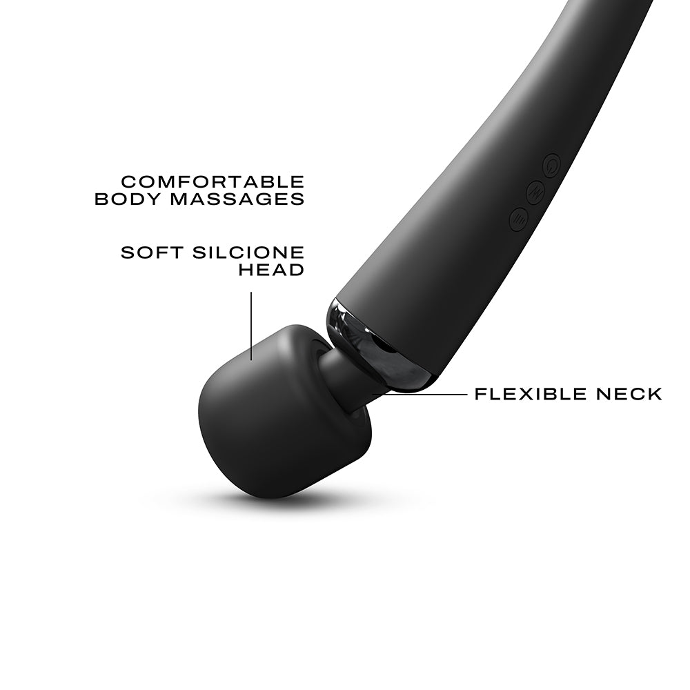 LOVELY PLANET - VIBRADOR RECARREGÁVEL DORCEL MEGAWAND PRETO