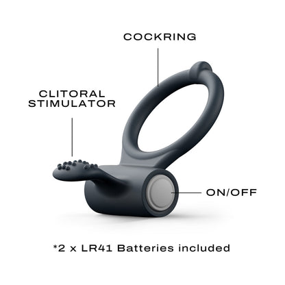 LOVELY PLANET - ANEL PENIANO VIBRATÓRIO PARA CLÍTORIS DORCEL POWER PRETO