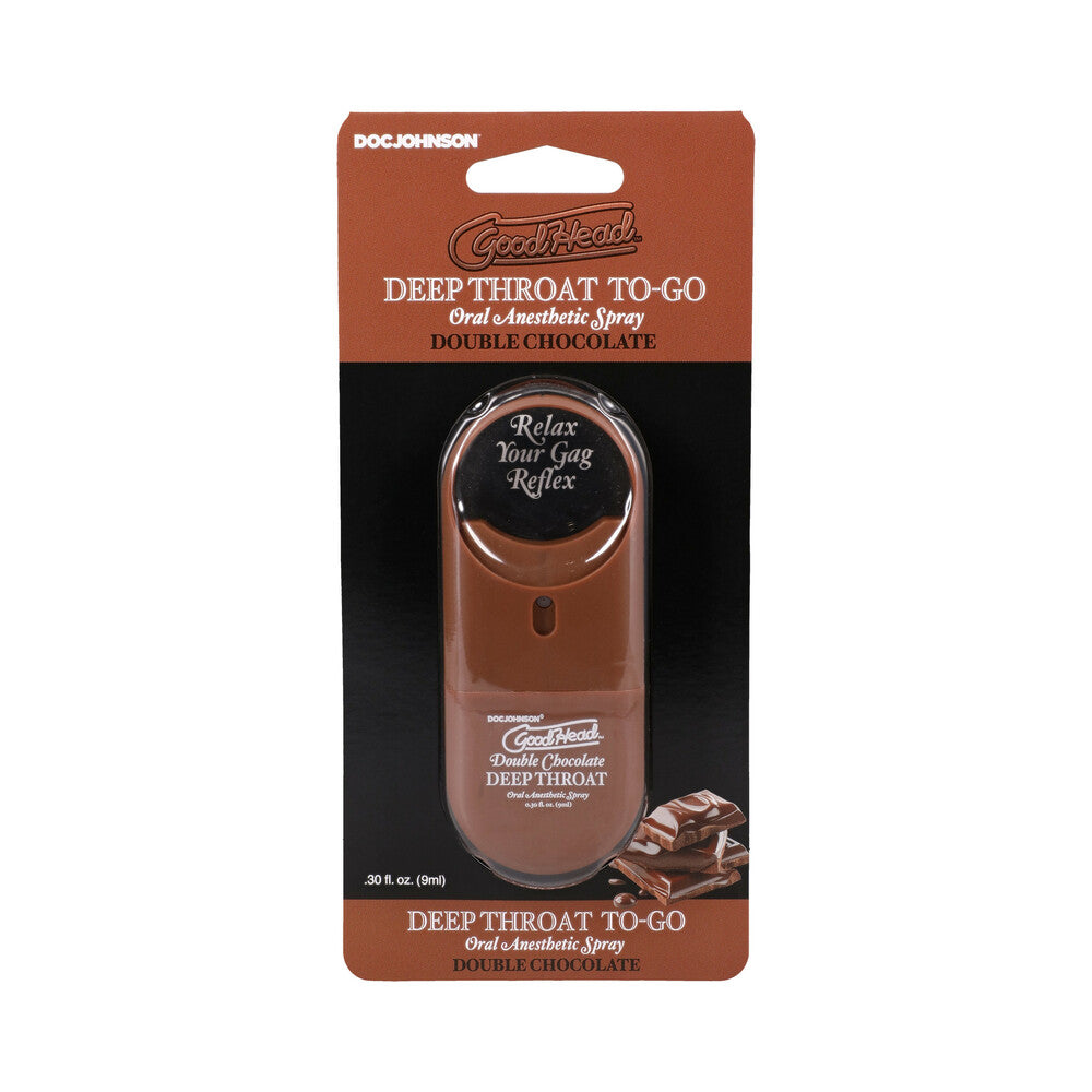 DOC JOHNSON - SPRAY PARA GARGANTA PROFUNDA GOODHEAD TO-GO DUPLO CHOCOLATE 8,8 ML