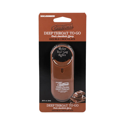 DOC JOHNSON - SPRAY PARA GARGANTA PROFUNDA GOODHEAD TO-GO DUPLO CHOCOLATE 8,8 ML