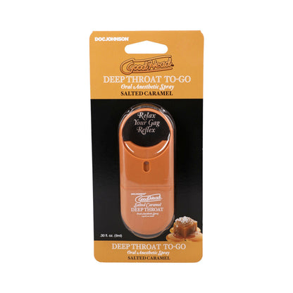 DOC JOHNSON - SPRAY PARA GARGANTA PROFUNDA GOODHEAD TO-GO CARAMELO SALGADO 0,30 OZ.