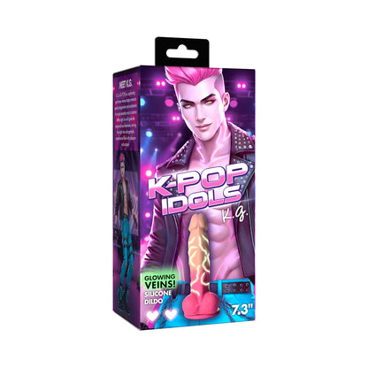 XR BRANDS - DILDO DE SILICONE K.G. K-POP IDOLS COM BOLAS