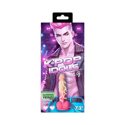XR BRANDS - DILDO DE SILICONE K.G. K-POP IDOLS COM BOLAS