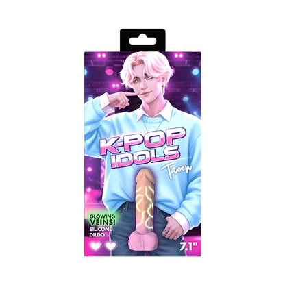 XR BRANDS - DILDO DE SILICONE TAEON K-POP IDOLS COM BOLAS
