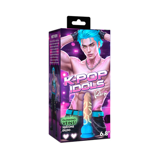 XR BRANDS - K-POP IDOLS RION SILICONE DILDO WITH BALLS