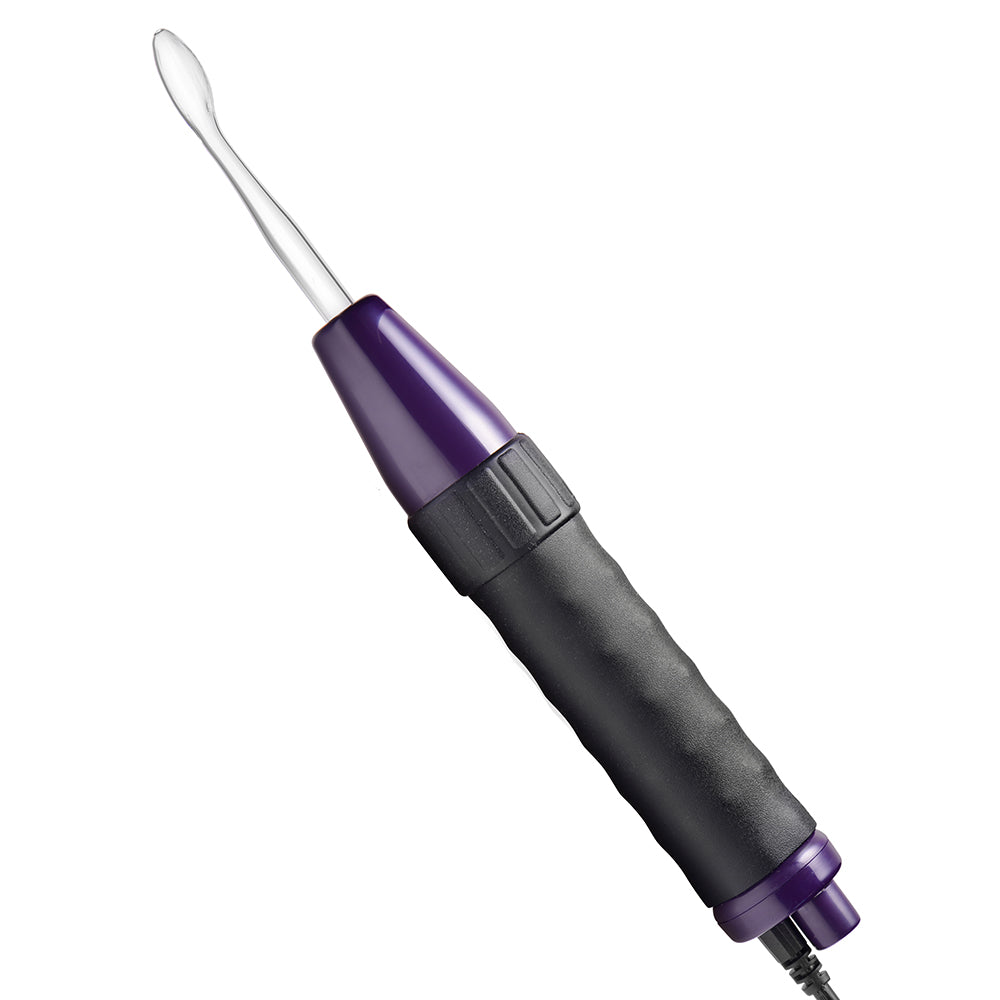 XR BRANDS - ZEUS ELECTROSEX DELUXE EDITION TWILIGHT VIOLET WAND WITH 5 ATTACHMENTS