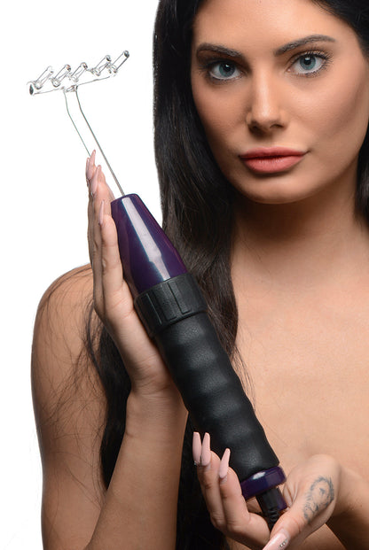 XR BRANDS - ZEUS ELECTROSEX DELUXE EDITION TWILIGHT VIOLET WAND WITH 5 ATTACHMENTS