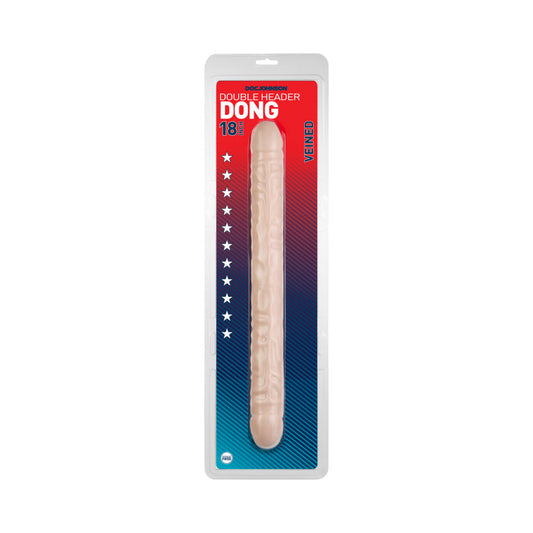 DOC JOHNSON - VEINED DOUBLE DONG (FLESH)