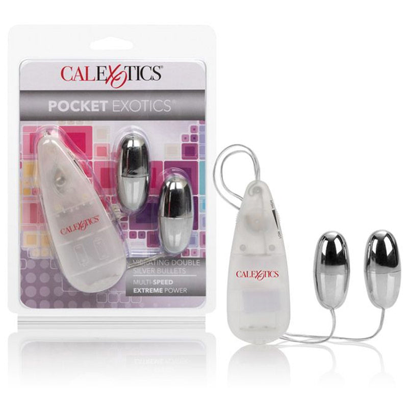 CAL EXOTICS - POCKET EXOTICS ® - VIBRATING DOUBLE SILVER BULLETS