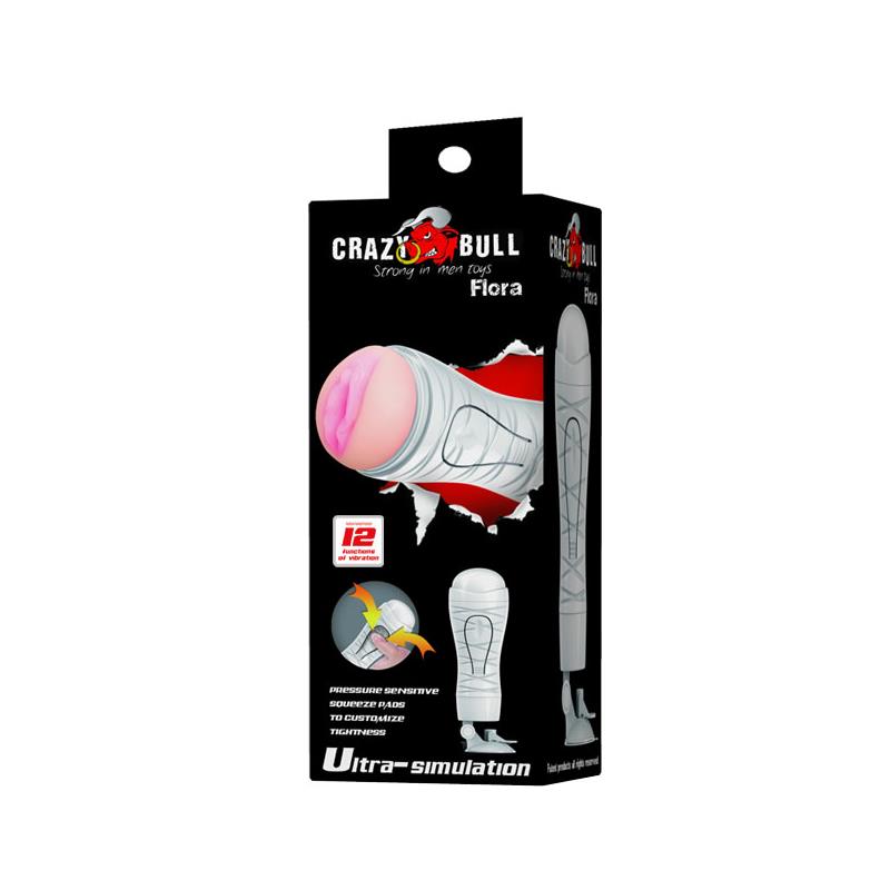 CRAZY BULL - FLORA MASTURBADOR VAGINA RECARGABLE