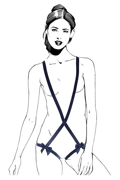 Blue Velvet Body Straps