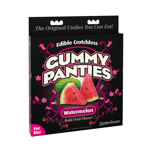 PIPEDREAM - EDIBLE CROTCHLESS GUMMY PANTIES WATERMELON FLAVOR