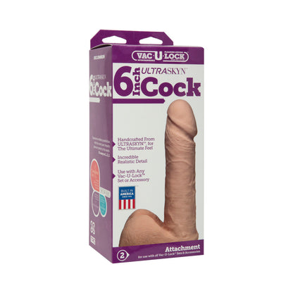 DOC JOHNSON - VAC-U-LOCK - 6-INCH UR3 COCK WHITE